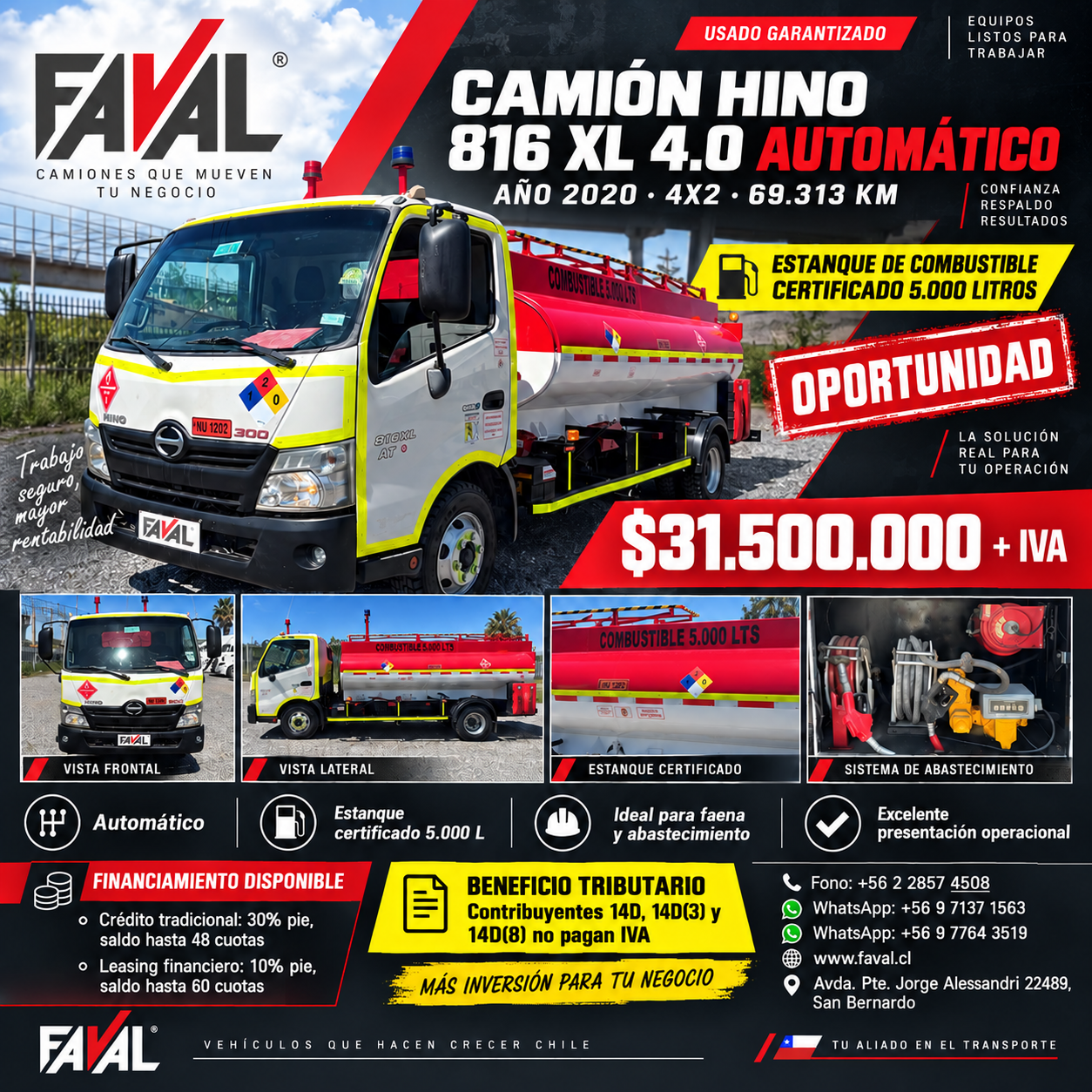 HINO 816XL 4.0 AUT